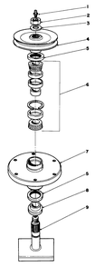 Drive Spindle No. 27-0870 Diagram and Parts List for 30136 8000001 - 8999999 Toro Lawn Mower