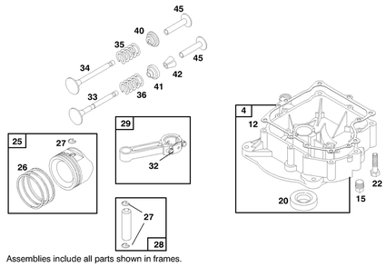 Engine Briggs & Stratton Model 284707-1148-E1 Diagram and Parts List for 71199 9900001 - 9999999 Toro Lawn Tractor