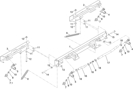 Part Location Diagram of 135-6110 Toro Nut-Hex Flange