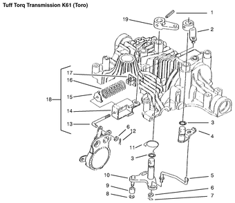 Brake Interlock Diagram and Parts List for 72086 9900001 - 9999999 Toro Lawn Tractor