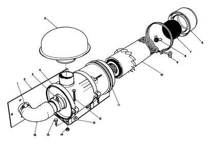 Remote Air Cleaner Kit No. 55-8460 (Optional) Diagram and Parts List for 30754 60001 - 69999 Toro Lawn Tractor