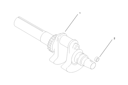 Crankshaft Assembly Diagram and Parts List for 74228 (220000001-220999999)(2002) Toro Lawn Mower