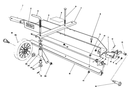 Dethatcher Kit Model No. 59126 (Optional) Diagram and Parts List for 20676 4000001 - 4999999 Toro Lawn Mower