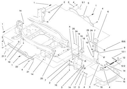 Part Location Diagram of 98-5061-03 Toro DISCONTINUED