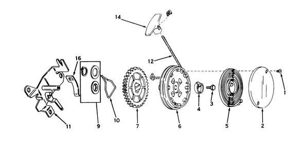 Rewind Starter No. 590519 (Mower Model No. 21647) (Engine No. Tnt 100-10055a) Diagram and Parts List for 21727 7000001 - 7999999 Toro Lawn Mower
