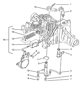 Brake Interlock Diagram and Parts List for 72104 8900001 - 8900599 Toro Lawn Tractor