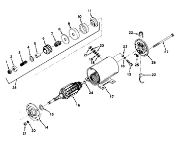 Starter Motor No. 32468a Diagram and Parts List for 55150 9000001 - 9999999 Toro Lawn Tractor