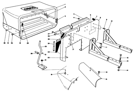 44" & 52" Bagging Kit Model Nos. 30126 & 30127 (Optional) Diagram and Parts List for 30116 6000001 - 6999999 Toro Lawn Tractor Accessories