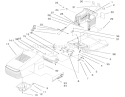Hood & Tower Assembly Diagram and Parts List for 77102 200000001-200999999 - 2000 Toro Lawn Tractor