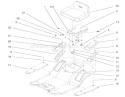 Rear Body & Seat Assembly Diagram and Parts List for 77102 200000001-200999999 - 2000 Toro Lawn Tractor