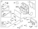 Part Location Diagram of 262835 Tecumseh Bushing-Guide (Intake And Exhaust)