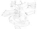 38" Deck Blade Drive & Braking Components Diagram and Parts List for 77104 200000001-200999999 - 2000 Toro Lawn Tractor