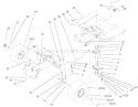 Steering Components Assembly Diagram and Parts List for 71227 240000001-240999999 - 2004 Toro Lawn Tractor