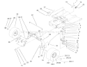Steering Components Assembly Diagram and Parts List for 77106 200000001-200999999 - 2000 Toro Lawn Tractor