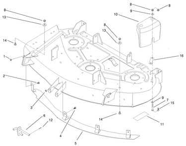 Part Location Diagram of 99-8575 Toro Cover