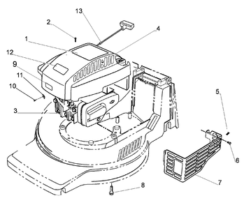 Engine Assembly Diagram and Parts List for 21012 9900001 - 9999999 Toro Lawn Mower