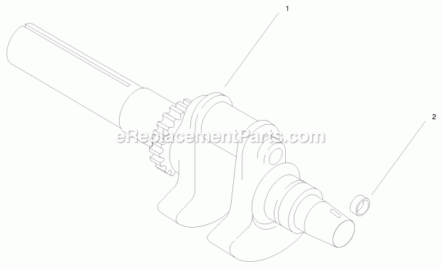 Group 1-Crankshaft (Ch26s 78511 Kohler) Diagram and Parts List for 74218 200000001-200999999 Toro Lawn Mower