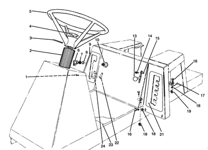 Steering Wheel, Switches & Decals Diagram and Parts List for 70141 49000001 - 49999999 Toro Lawn Tractor