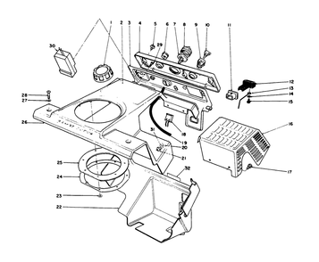Control Panel & Shrouding Assembly Diagram and Parts List for 38185 4900001 - 4999999 Toro Snow Blower