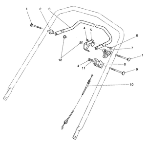 Traction Control Assembly Diagram and Parts List for 26620BG 2000001 - 2999999 Toro Lawn Mower