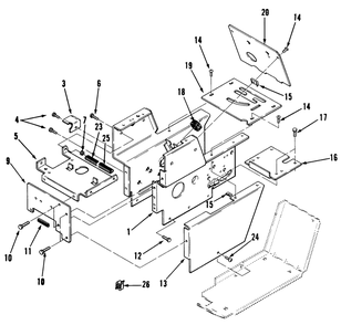 Sheet Metal And Covers Diagram and Parts List for 31-10K803 2000001 - 2999999 Toro Lawn Tractor