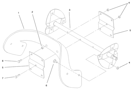 Rotor Assembly Diagram and Parts List for 38425 7900001 - 7999999 Toro Snow Blower