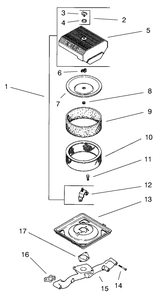 Group 10-Air Intake Diagram and Parts List for 73561 9900001 - 9999999 Toro Lawn Tractor