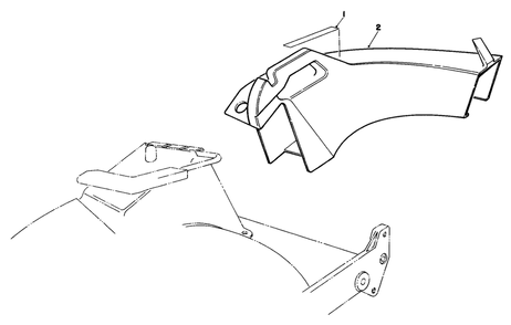 Side Discharge Chute Model No. 59168 (Optional) Diagram and Parts List for 22030 0000001 - 0999999 Toro Lawn Mower