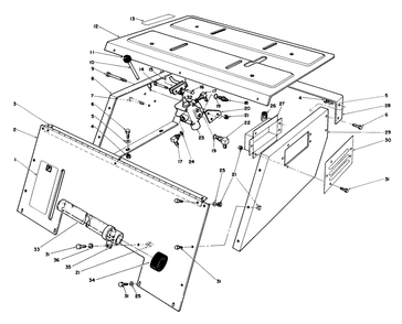 Seat Support Assembly Diagram and Parts List for 30718 0000001 - 0999999 Toro Lawn Tractor