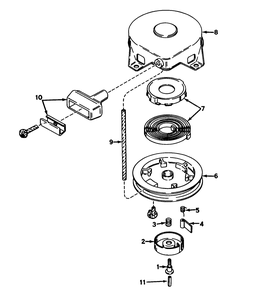 Rewind Starter No. 590420 Diagram and Parts List for 56044 0000001 - 0999999 Toro Lawn Tractor