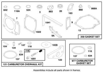 Engine Gts 150 Diagram and Parts List for 20778 7900001 - 7999999 Toro Lawn Mower