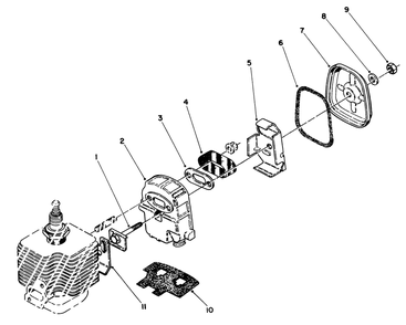 Spark Arrestor Muffler Kit 65-4300 (Optional) Diagram and Parts List for 51650 9000001 - 9999999 Toro Trimmer