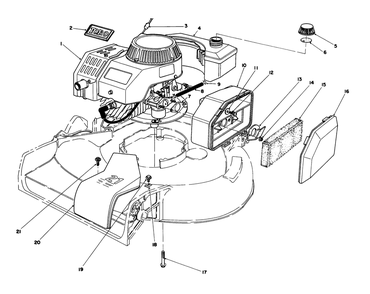 Engine Assembly (Used On Units With Serial No. 6000101-6004101) Diagram and Parts List for 16785 6000001 - 6999999 Toro Lawn Mower