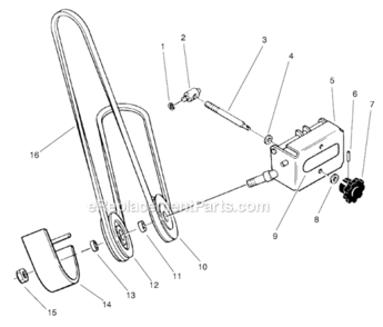 Idler_Assembly Diagram and Parts List for 78360 7900001-7999999 Toro Lawn Mower