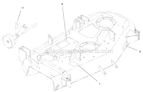 Decal_Assembly Diagram and Parts List for 78370 200000001 - 200999999 Toro Lawn Mower