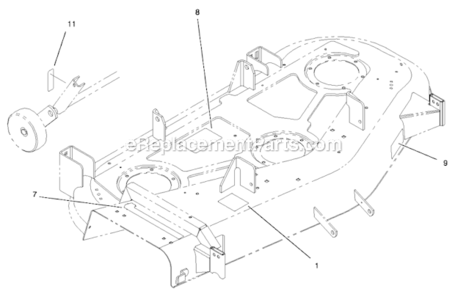 Part Location Diagram of 98-3480 Toro Decal-Belt Routing