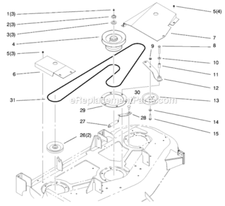 Part Location Diagram of 79-0620 Toro Pulley