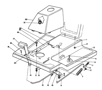 Front Body Assembly Diagram and Parts List for 56132 2000001 - 2999999 Toro Lawn Tractor