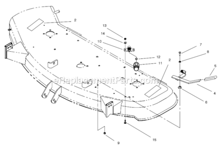 Part Location Diagram of 94-9738-03 Toro Lever Assembly