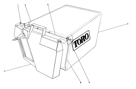 Grass Bag Assembly 11-0159 Diagram and Parts List for 20326 2000001 - 2999999 Toro Lawn Mower