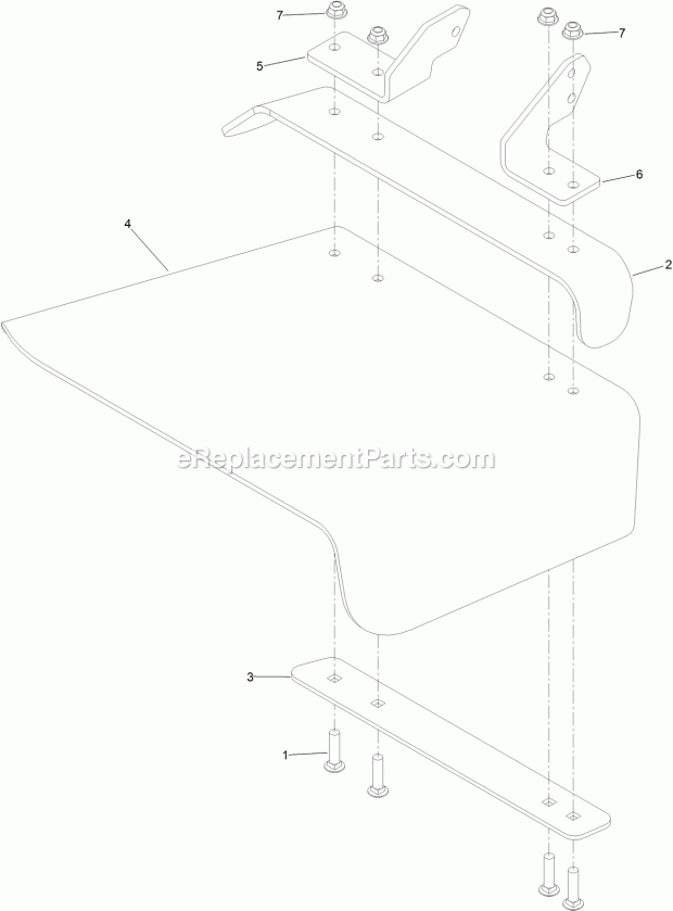 Rubber Deflector Assembly No. 108-2792 Diagram and Parts List for 74927 315000001-315999999 Toro Lawn Mower