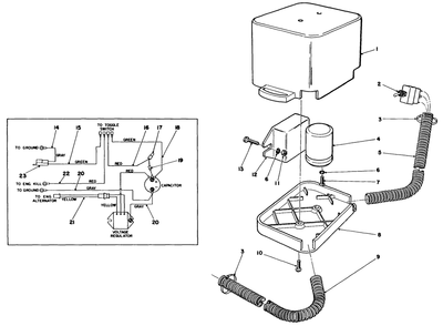 Electrical Package Diagram and Parts List for 30111 4000001 - 4999999 Toro Lawn Tractor Accessories