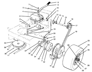 Axle Assembly Diagram and Parts List for 30166 690001 - 691549 Toro Lawn Tractor Accessories