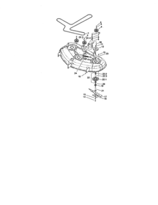 50 Inch Deck Spindle/Belt Drive Diagram and Parts List for 74370 280000001-290999999 Toro Lawn Mower