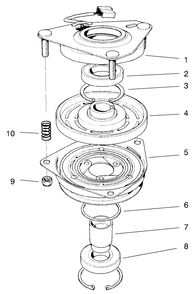 Clutch Asm No. 54-3200 Diagram and Parts List for 30167 890001 - 899999 Toro Lawn Tractor Accessories