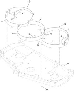 Part Location Diagram of 116-8510-03 Toro Baffle-Kicker, Rh