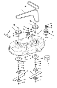 Side Discharge Mower-38 In. (97 Cm) Vehicle Identification Number 05-38sy01 Diagram and Parts List for 05-42SY01  Toro Lawn Mower