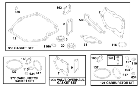 Engine Briggs & Stratton Model 12f802-1767-E1 Diagram and Parts List for 20913 890000001 - 899999999 Toro Lawn Mower