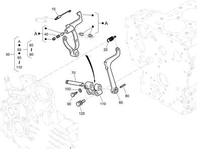 Governor Assembly Diagram and Parts List for 22324 407960000 - 409359999 Toro Lawn Tractor Accessories