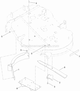 42_Inch_Recycler_Kit_Assembly Diagram and Parts List for 79023  Toro Lawn Tractor Accessories